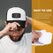 30 Pieces Sublimation Patches Fabric Iron-on Blank Patches 3 Shapes Repair Patches Sublimation Blank Hat Patch for DIY Crafts, Caps Clothes Shoes Bags Backpacks Uniforms (White Frame)